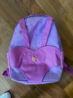 Our Generation doll hop on backpack like new